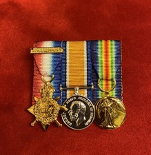 WW1 Miniature Medal Trio Mons