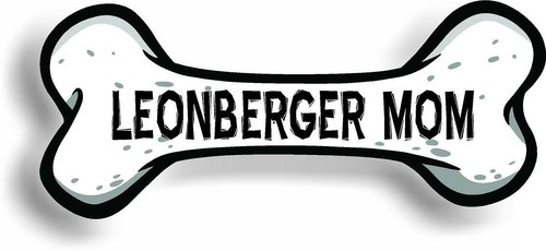 Dog mom leonberger bone car - dog,