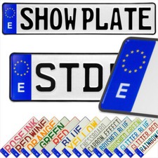Spain E Euro Badge Espana Pressed Metal Number Plates Replica Show Trucker Name
