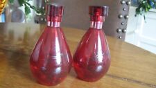 2 ROUGE AVON - CHRISTIAN LACROIX VINTAGE EMPTY PERFUME BOTTLES