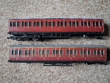 RATIO KIT BUILT LMS Maroon 1st CLASS COACH X 2 Poor Condition 