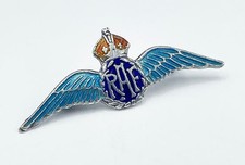 WW2 SILVER ENAMEL SWEETHEART BROOCH ROYAL AIR FORCE