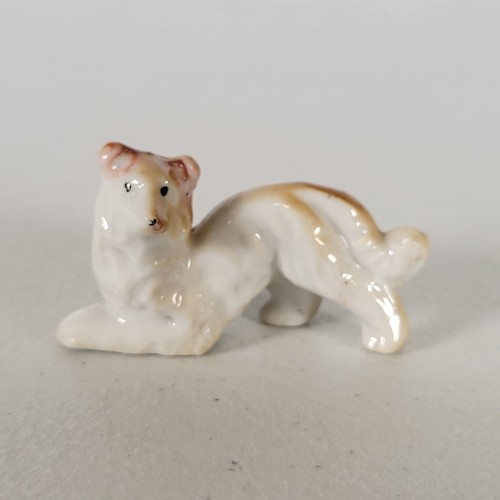 Vtg ceramic miniature - miniature, collie