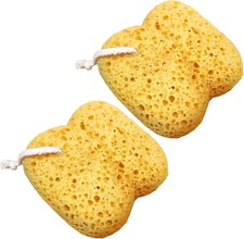 2Pcs Bath Sponge, Natural Sea