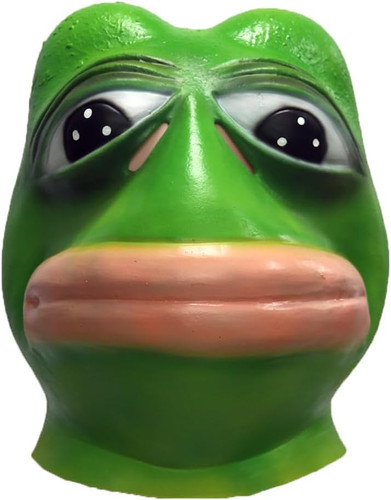 Funny frog latex mask - frog,