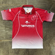 Mens Samurai British Army Rugby Shirt Small S Red