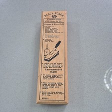 Vintage BLACK FORGE Combination Oil Stone & box Coarse & Fine Grit Great Quality