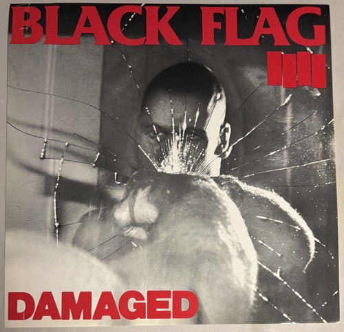 Black flag damaged - flag, 12x12