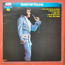 ELVIS PRESLEY,MAXI 45 tours.Now scarce FRENCH 12",5 tracks.Night rider
