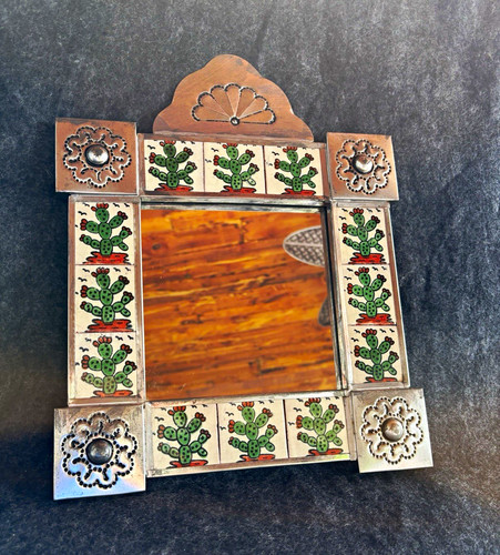 Vintage mexican cactus - vintage, tile