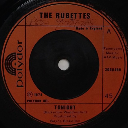 The rubettes tonight single - tonight,