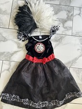 Cruella Costume Girls Dalmatians Halloween Fancy Dress AGE 7-8