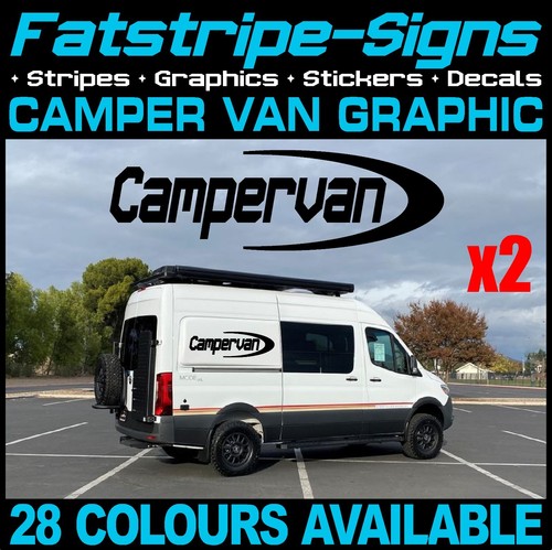 Campervan logo stickers - logo,