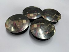 4 x Round Plastic End Caps Plugs Tube Pipe Inserts Chrome Plated 50mm
