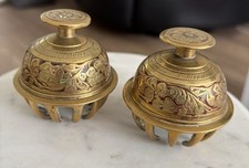 Indian Brass Claw Bell Vintage (2)
