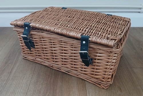 Wicker basket hamper - basket,