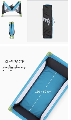 Travel cot bed with mattress - travel,
