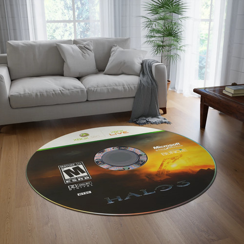 Halo round rug master chief - 3,