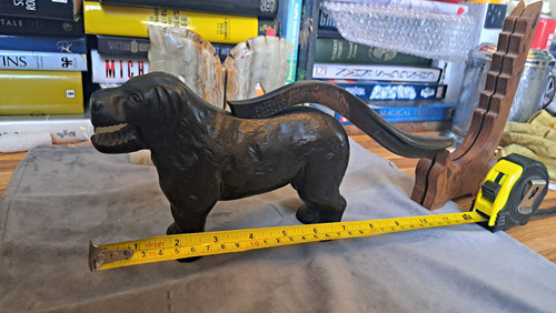 Cast iron dog - cast, with