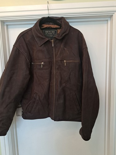 Leather trucker bomber style - leather, trucker/