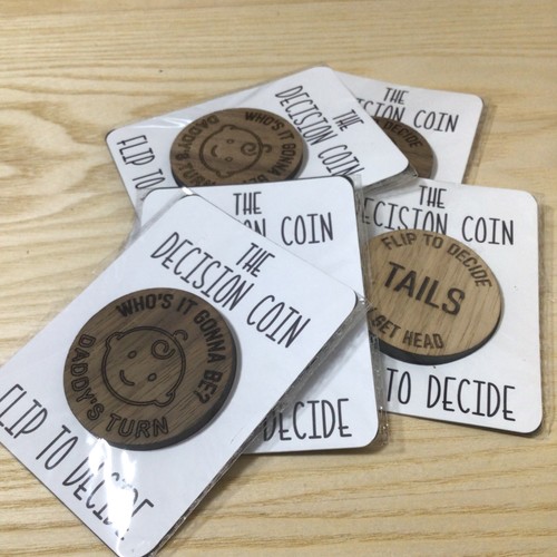 Baby decision coin flip - decision,