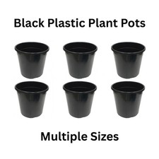 Plastic plant pots - plastic,