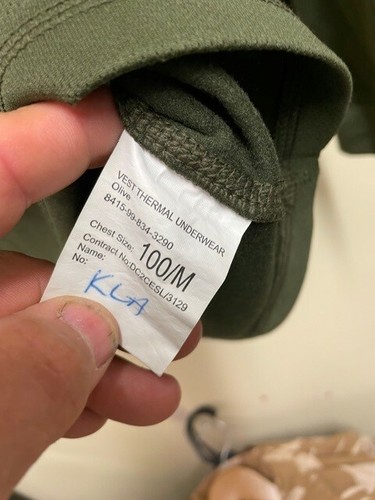 British army vest thermal base - british,