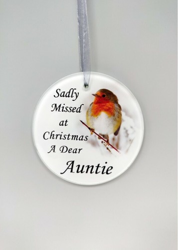 Robin glass christmas - robin,