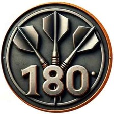 Darts 180 Score 3D Effect 