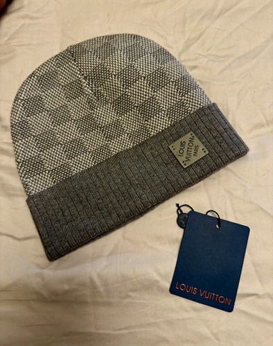 Louis vuitton grey knit beanie - knit,