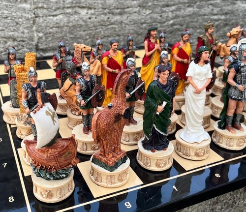 Chess set large handmade - chess,