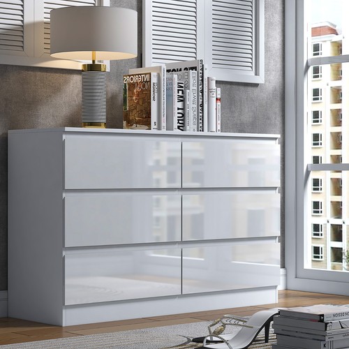 Modern gloss white drawer - 6,