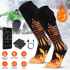 Electric Heated Socks for Men Women APP Control 5000mAh Rechargeable Battery UK