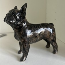 Vintage Pottery French Bulldog Figurine