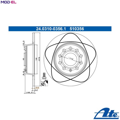 Brake disc 0310 - 2x,