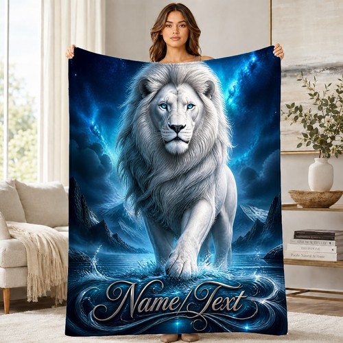 White lion name text coral - text,