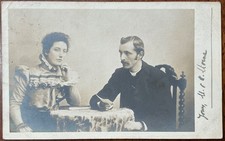 RPPC REVEREND OF LATHONES CHURCH & WIFE NR. ST.ANDREWS FIFE SCOTLAND POSTED 1903