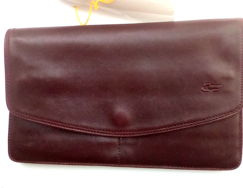 Enny burgandy fine - , leather