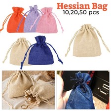 Drawstring Pouch Bag Burlap
