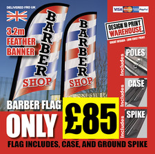 Barber flag, outdoor banner