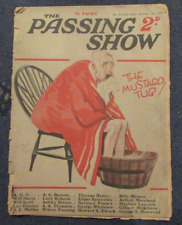Antique Magazine "The Passing Show " 1929 Cartoons, Stories & Adverts