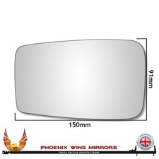 Right Hand Drivers Side Ford Escort Mk2 Convex Wing Door Mirror Glass Uk Made