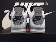 VTG 2016 NIKE AIR JORDAN 4 RETRO OG UK10 EU45 CEMENT IV BRED OREO THUNDER 1 RARE