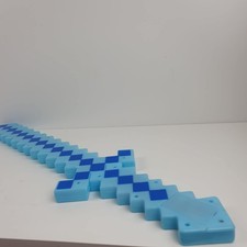 Minecraft Sword Light Up Colour Changing Diamond Pixel Sword Toy With Sounds