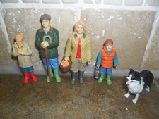 ELC Early Learning Centre Farm Family Figures Farmer Wife,Children & Dog-Toys