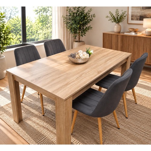 Dining table set with - table,