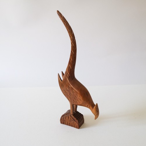 Carved wooden pheasant - carved,