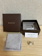 GUCCI silver open ring size 11