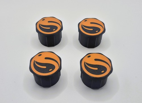 36mm logo end cap - x2,