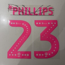 Leeds Utd | PHILLIPS- 23 | EFL Championship 19/20 Shirt Name & Number Set 